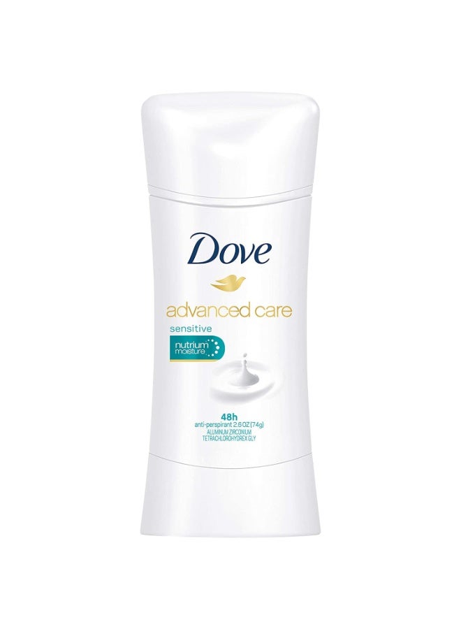 Dove Advanced Care Fragrance Antiperspirant Women's Beyond Deodorant, Sensitive 2.6 Oz, 74g - Image 1